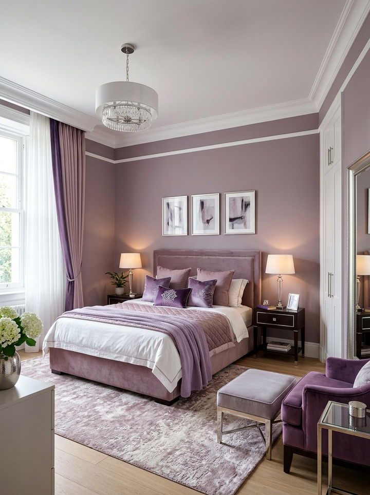 Mauve Bedroom - 30 soothing bedroom color ideas