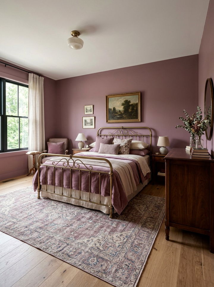 Mauve Bedroom - 30 bedroom purple walls
