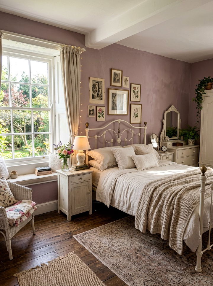 Mauve Paint Color - 30 calming bedroom color ideas