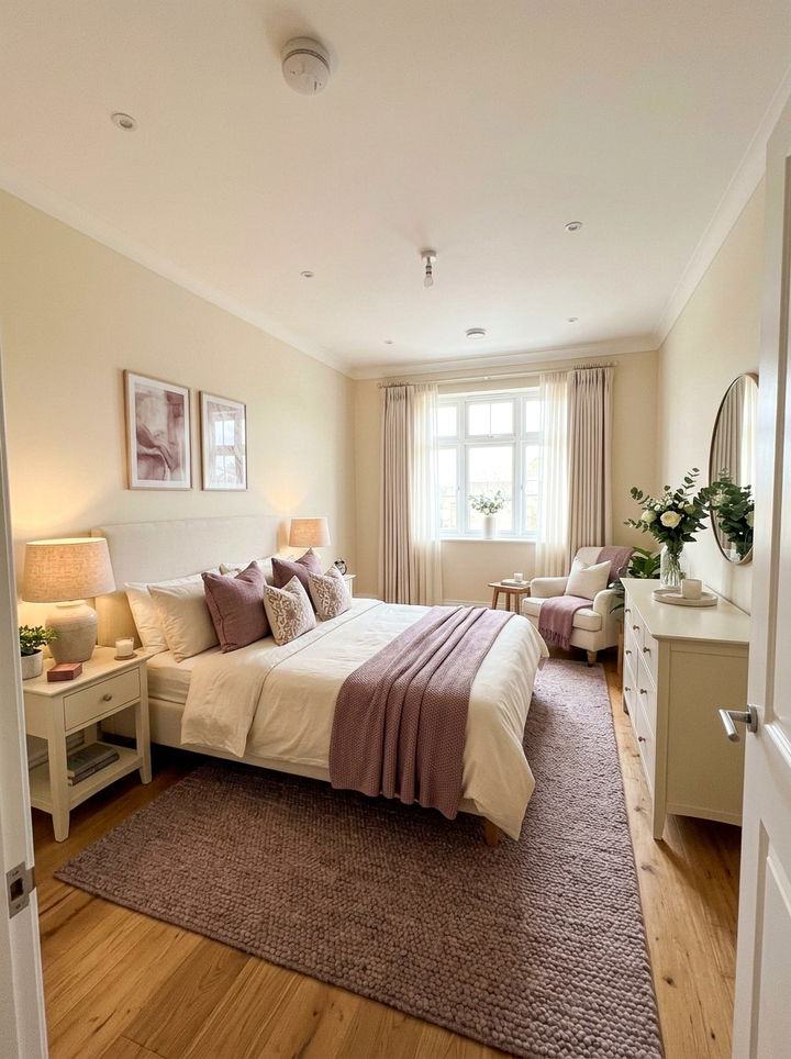 Mauve and Cream Bedroom - 30 mauve bedroom ideas