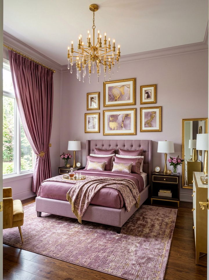 Mauve and Gold Bedroom - 30 mauve bedroom ideas