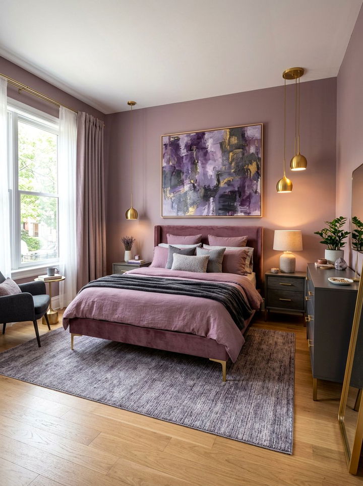 Mauve bedroom - 30 luxurious bedroom color ideas