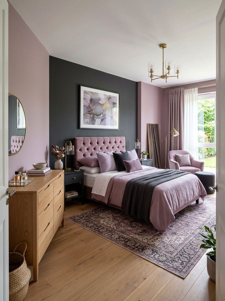 Mauve bedroom - 30 modern bedroom color ideas