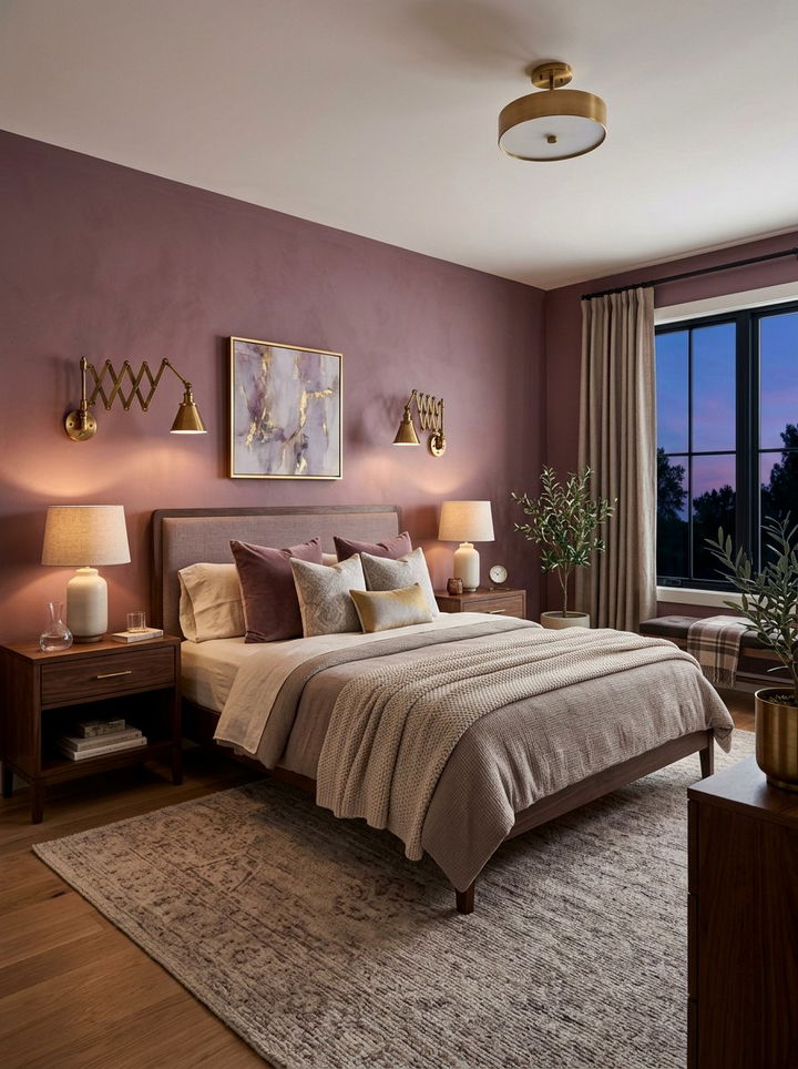 Mauve - 30 subtle bedroom color ideas