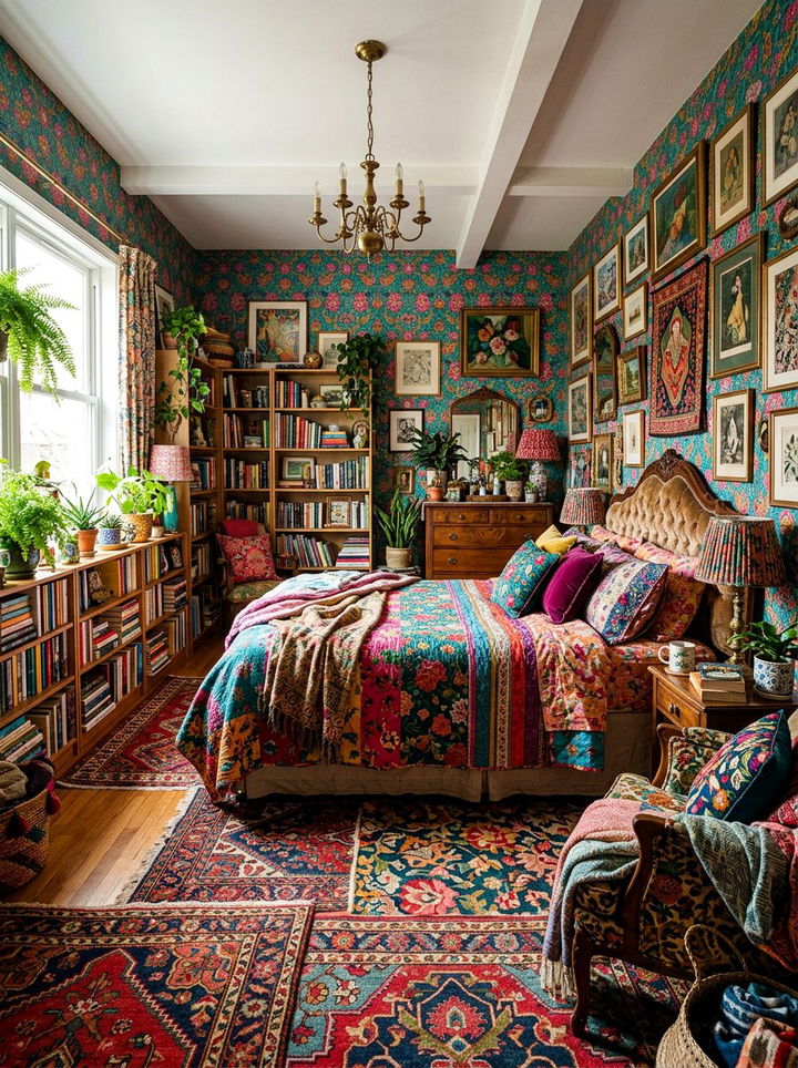 Maximalist Style Bedroom - 30 young adult bedroom ideas