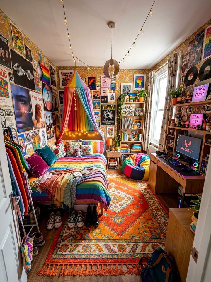 Maximalist Teen Bedroom - 30 teenager bedroom decor ideas