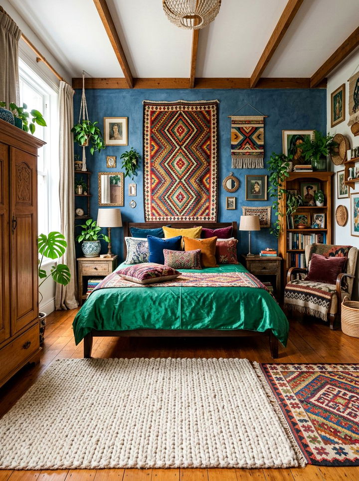 Maximalist Texture Bedroom - 30 cluttercore bedroom ideas