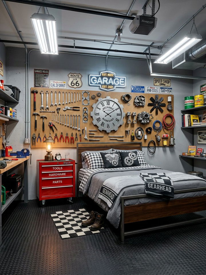 Mechanic Workshop Design - 30 car themed bedroom ideas