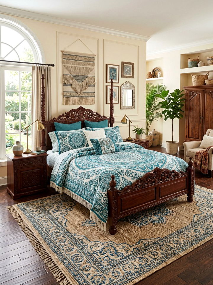 Medallion Print Coverlet - 30 bedroom coverlets