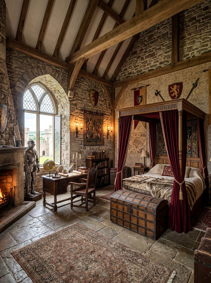 Medieval castle explorer - 30 explorer bedroom ideas