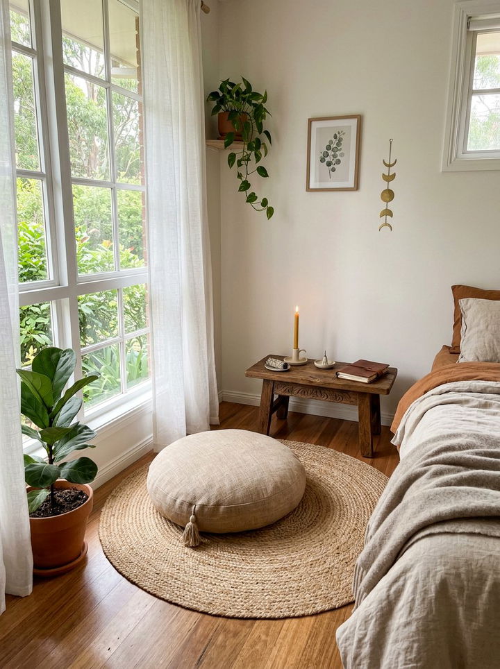 Meditative corner - 30 zen bedroom ideas
