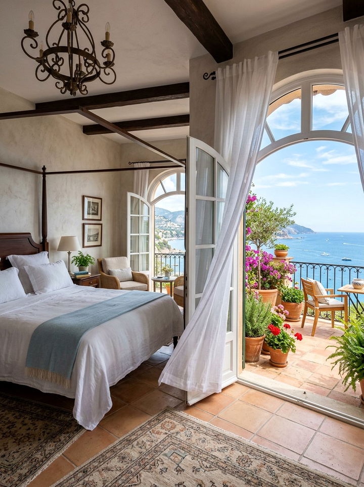 Mediterranean Balcony View - 30 Turkish bedroom ideas