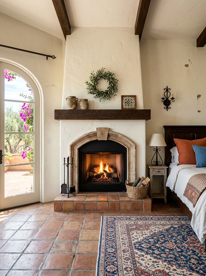 Mediterranean Bedroom Gas Fireplace - 30 bedroom gas fireplace ideas
