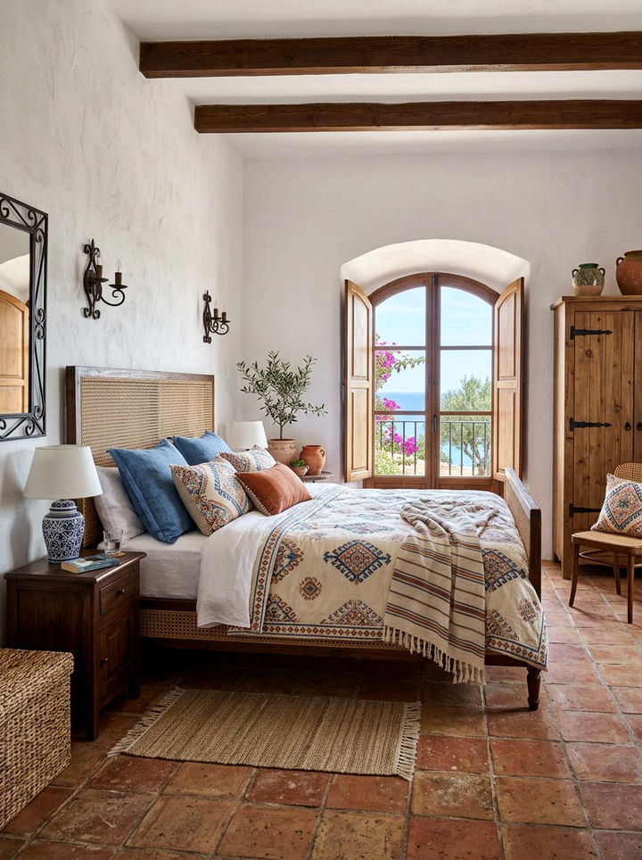 Mediterranean Cane Bedroom - 30 cane bedroom ideas