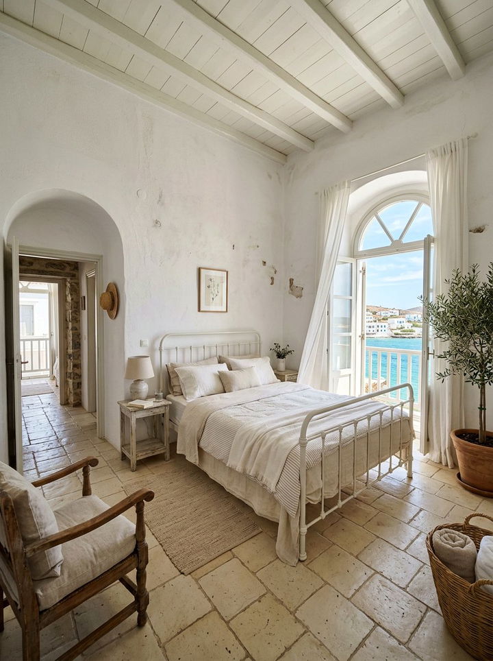 Mediterranean Cream White Bedroom - 30 cream and white bedroom ideas