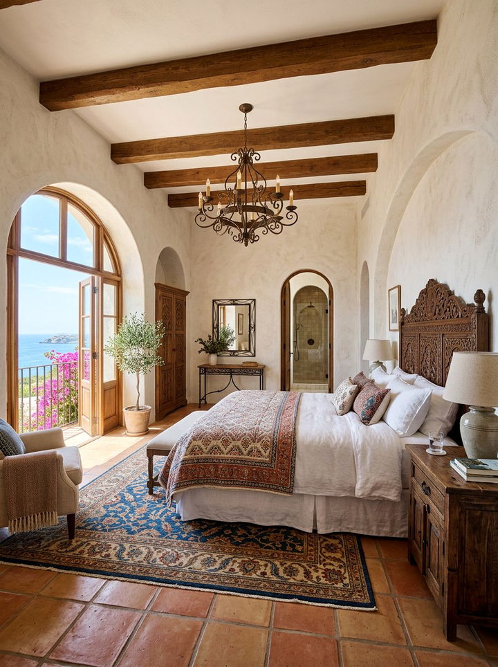 Mediterranean Style Master Bedroom - 30 spacious bedroom ideas
