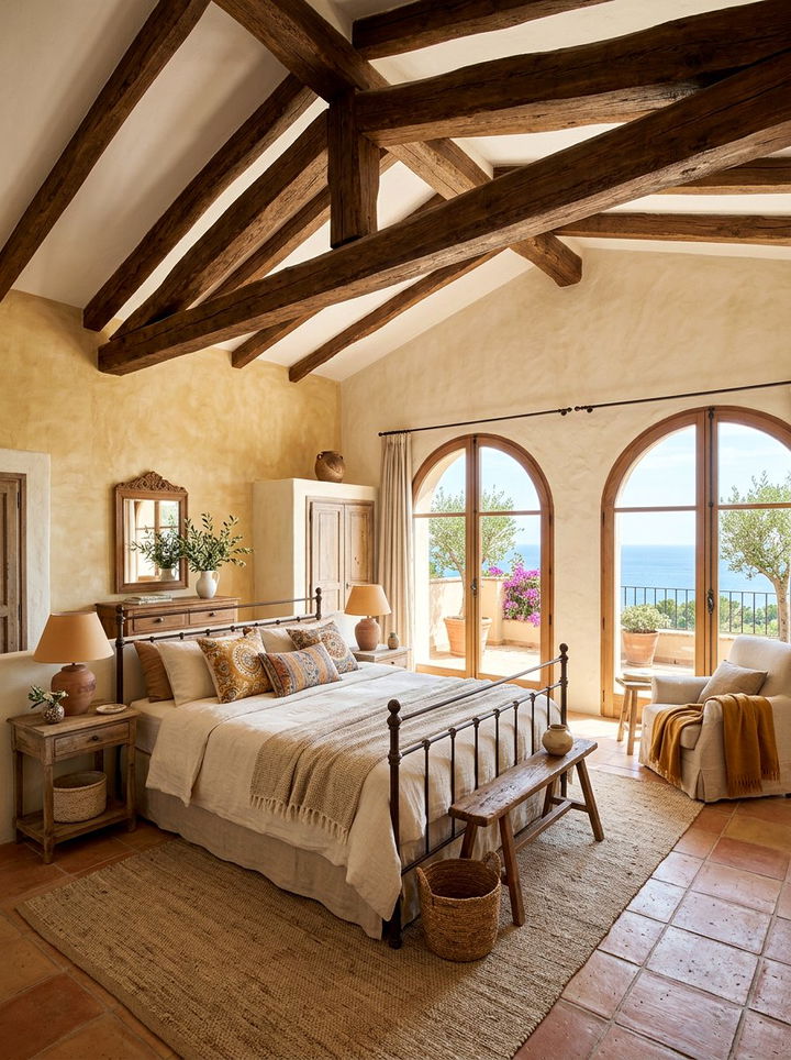 Mediterranean Villa Master Bedroom - 30 mansion bedroom ideas