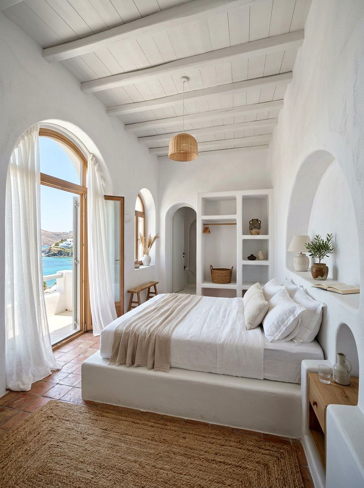 Mediterranean White Bedroom - 30 all white bedroom ideas