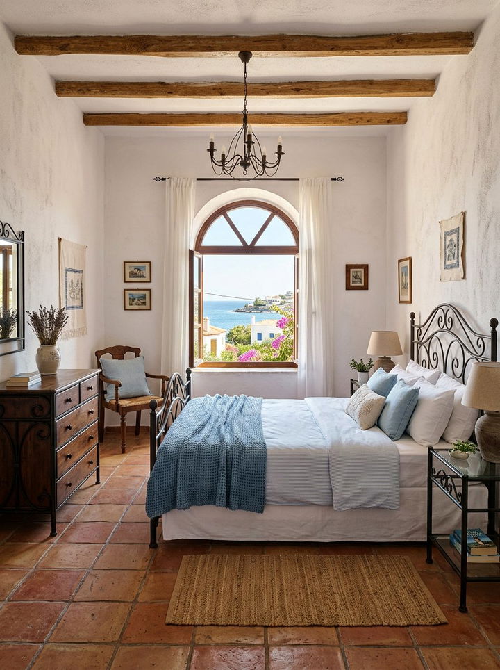 Mediterranean terracotta bedroom - 30 terracotta bedroom ideas