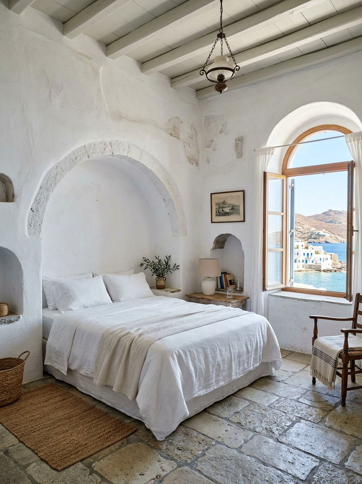 Mediterranean white bedroom - 30 coastal white bedroom ideas