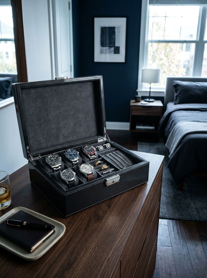 Men Jewelry Valet Box - 30 bedroom jewelry boxes