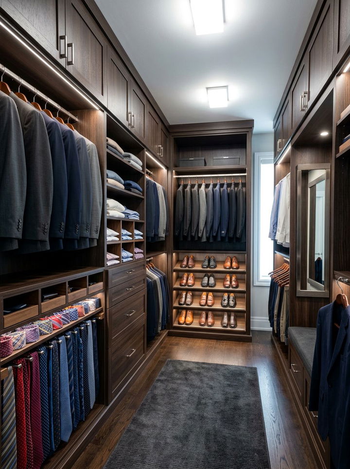 Mens Walk In Closet - 30 bedroom closet systems