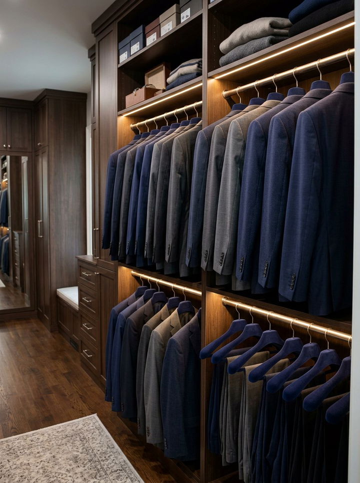 Mens suit velvet hanger closet - 30 bedroom velvet hangers