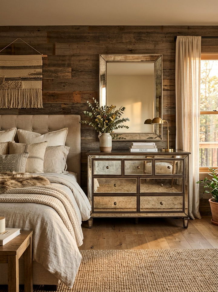 Mercury glass mirrored dresser - 30 bedroom mirrored dressers