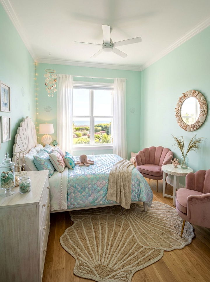 Mermaid Aesthetic Room - 30 underwater bedroom ideas
