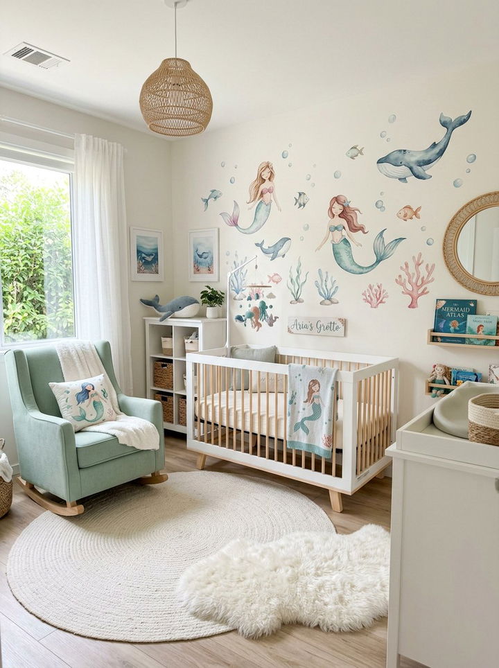 Mermaid Nursery Theme - 30 mermaid bedroom ideas