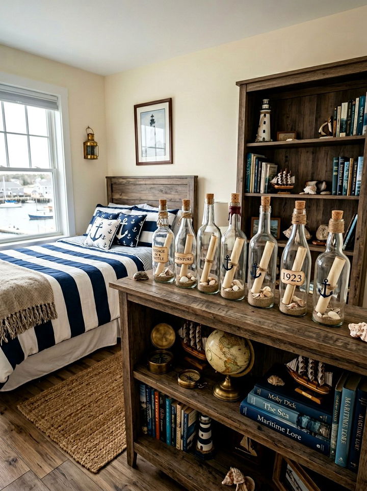 Message In A Bottle Decor - 30 pirate bedroom ideas