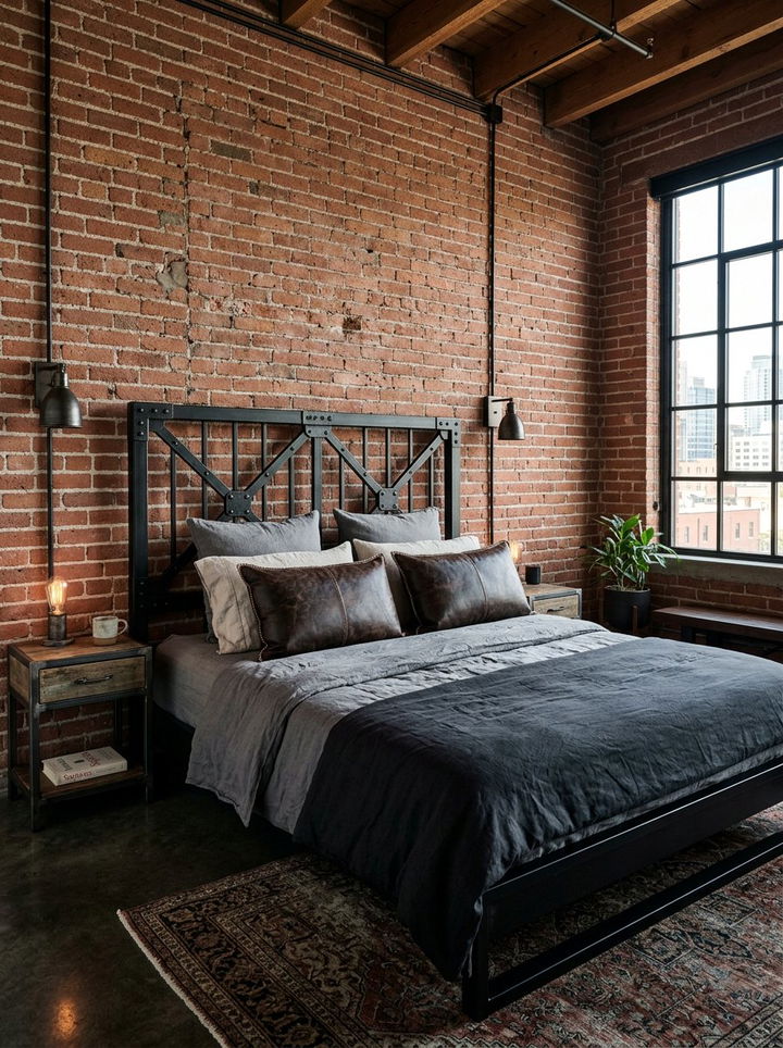 Metal Headboard - 30 bedroom headboard ideas