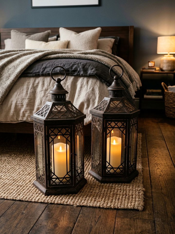 Metal Lantern - 30 bedroom decorative objects