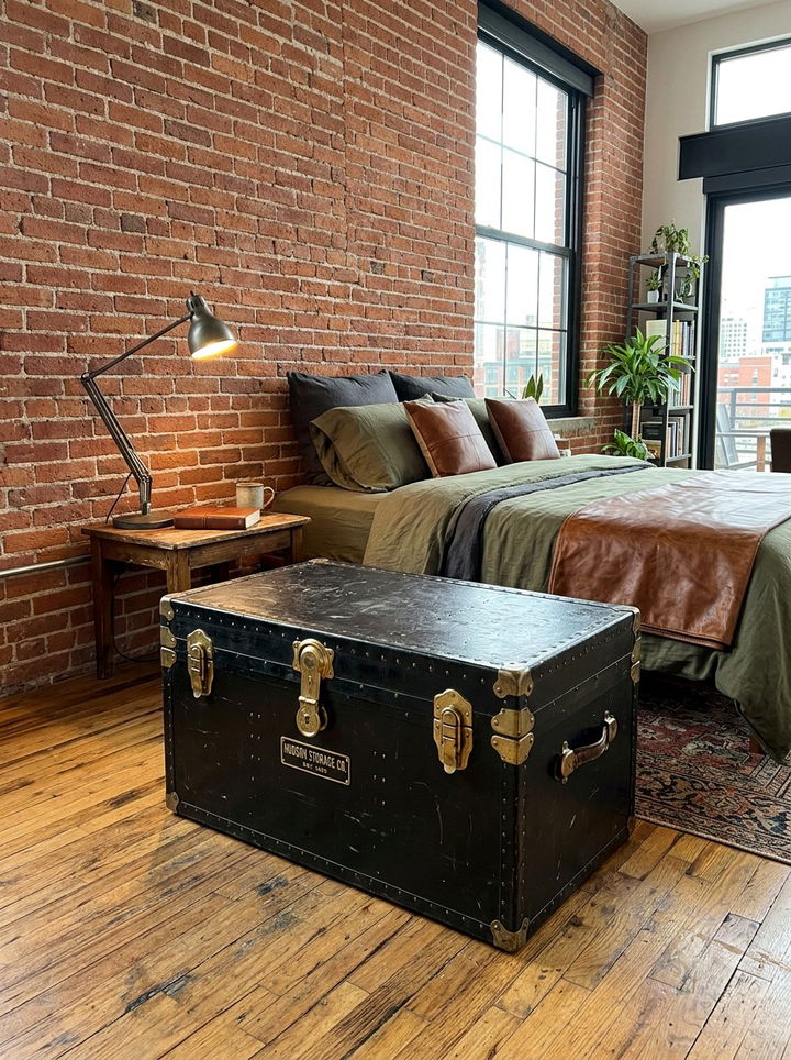 Metal Storage Trunk - 30 bedroom storage trunks