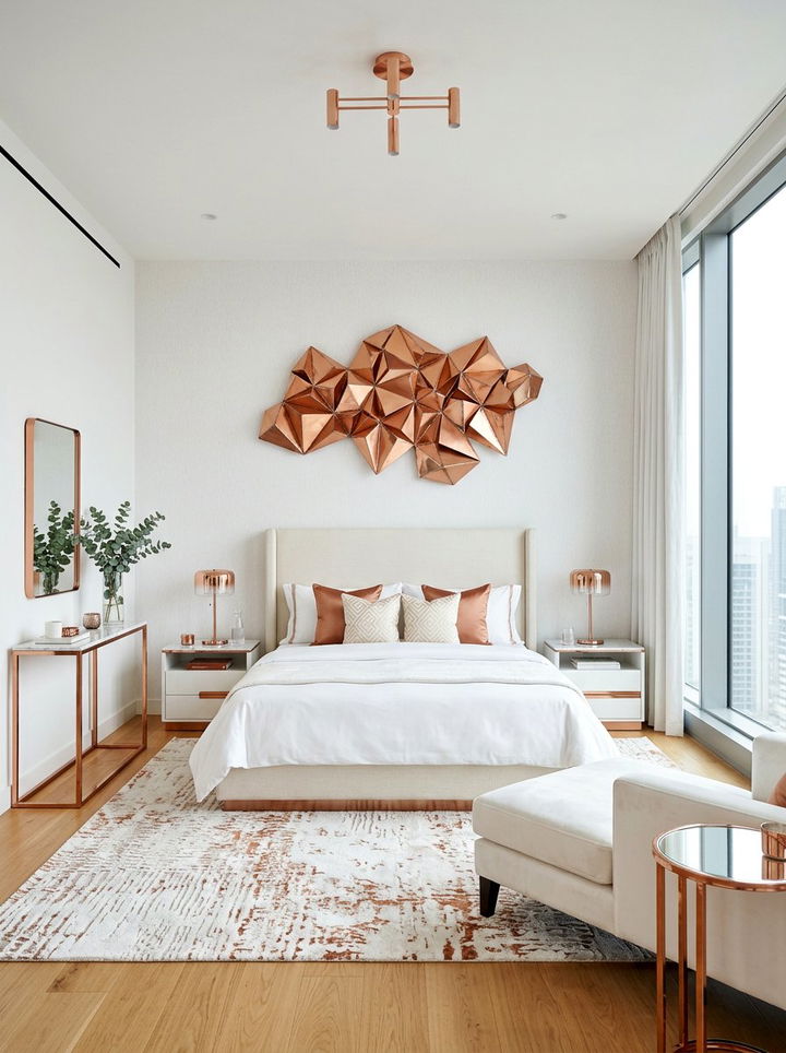 Metal Wall Art - 30 bedroom wall decor ideas