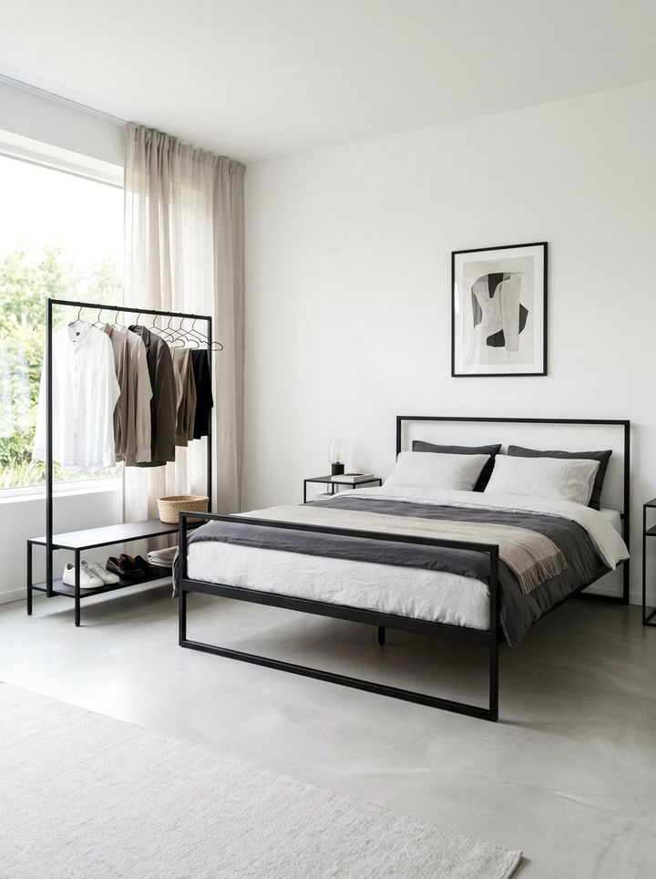 Metal rail bedroom - 30 bedroom furniture settings