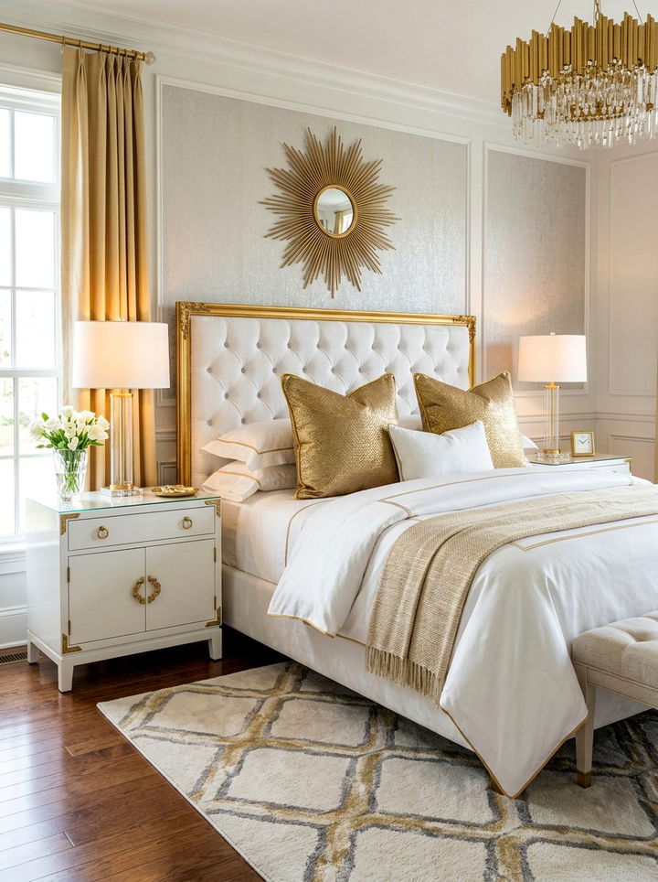 Metallic Gold Euro Sham - 30 bedroom euro shams