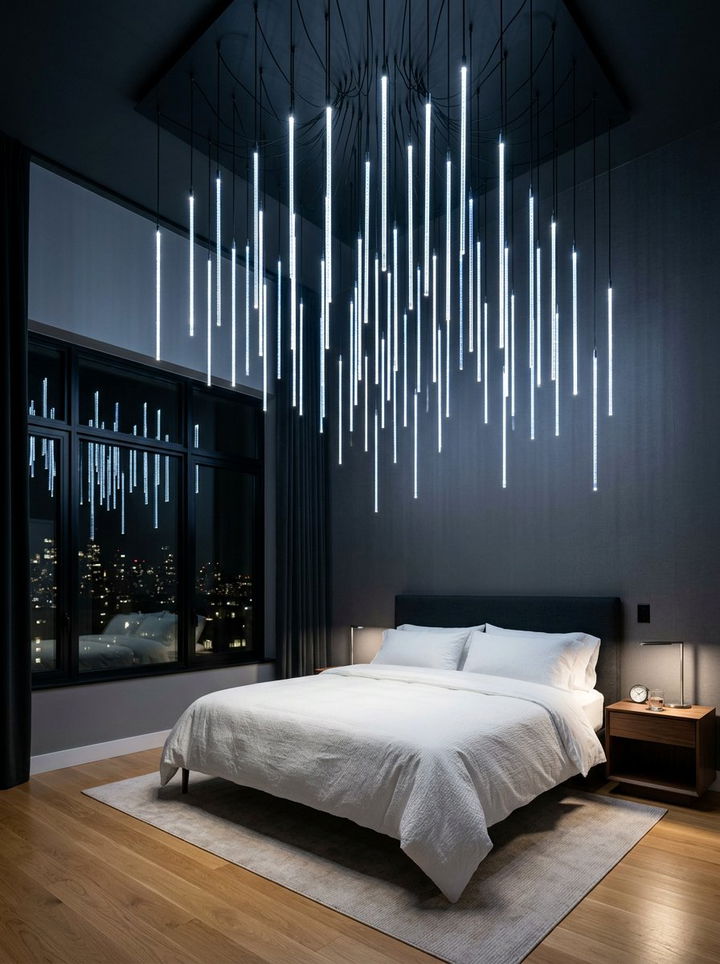 Meteor Shower Light - 30 planet bedroom ideas