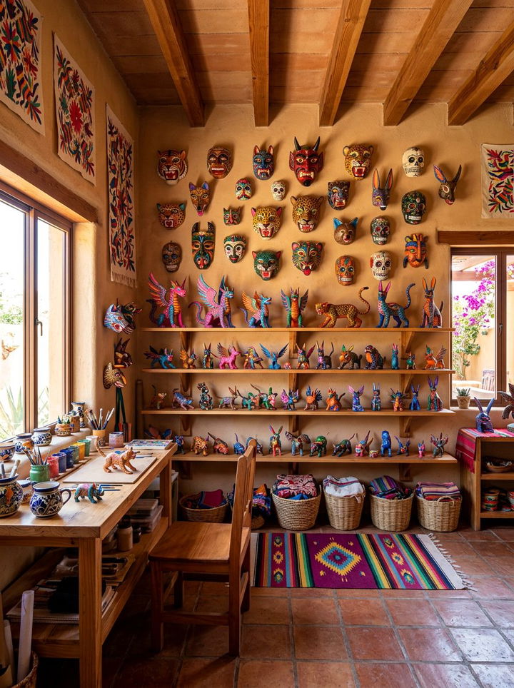 Mexican Folk Art Decor - 30 Mexican bedroom ideas