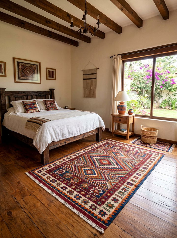 Mexican Rug Patterns - 30 Mexican bedroom ideas
