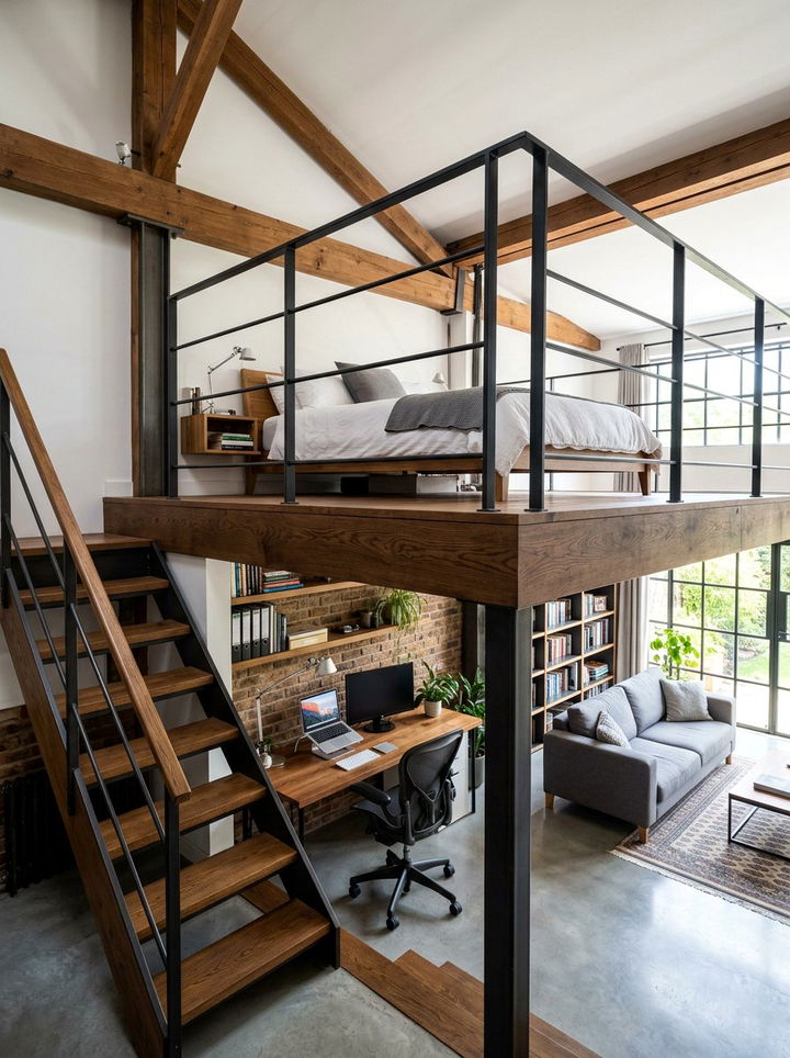 Mezzanine Bedroom Floor - 30 warehouse bedroom ideas