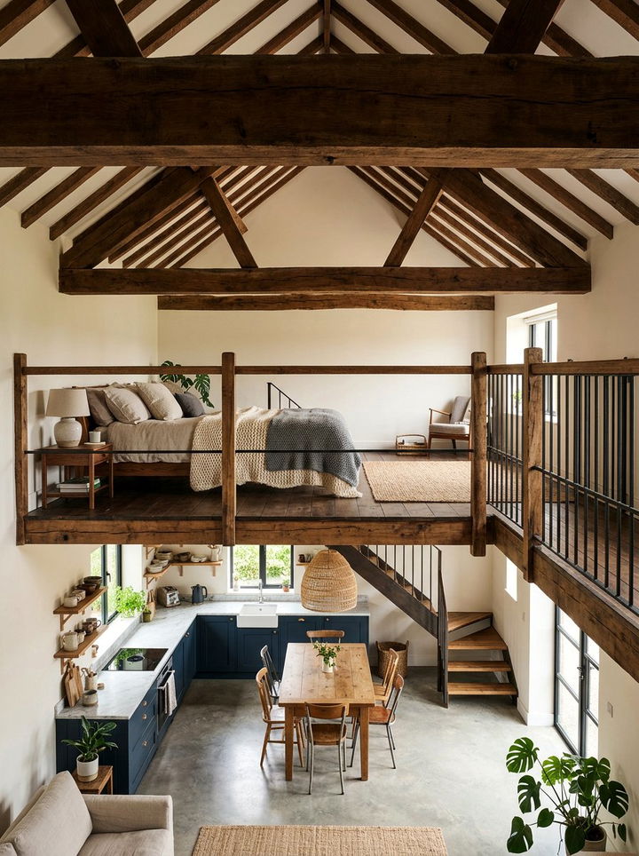 Mezzanine bedroom floor - 30 open plan bedroom ideas