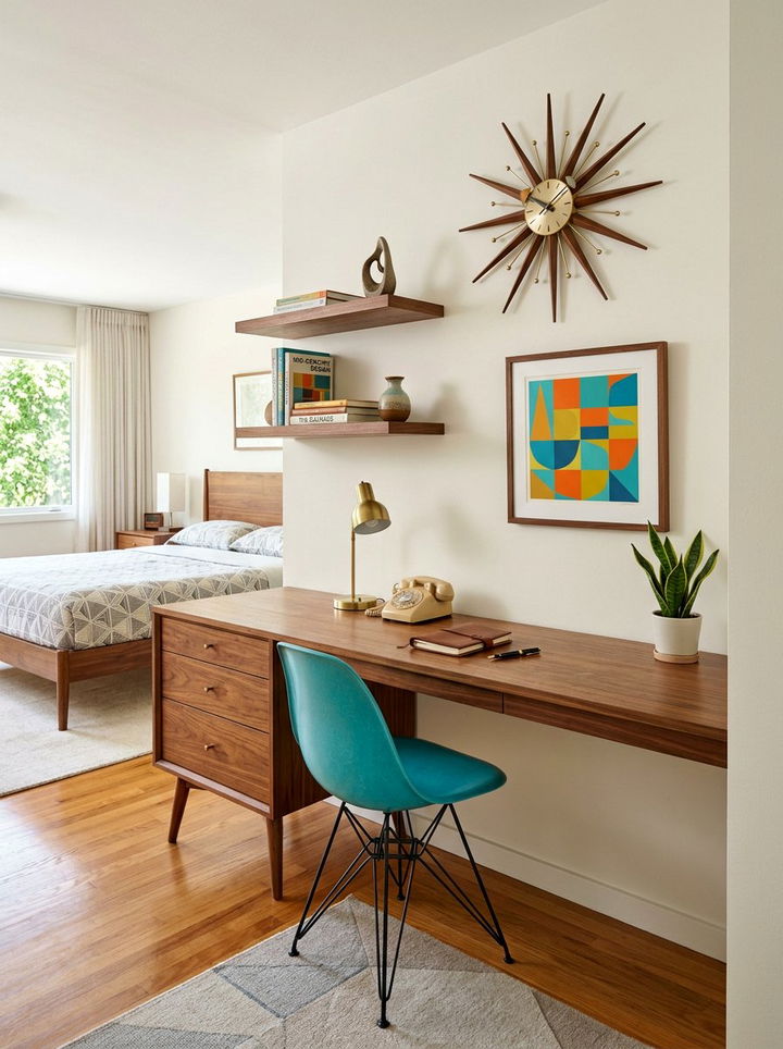 Mid Century Bedroom Built In Desk - 30 bedroom built-in desks