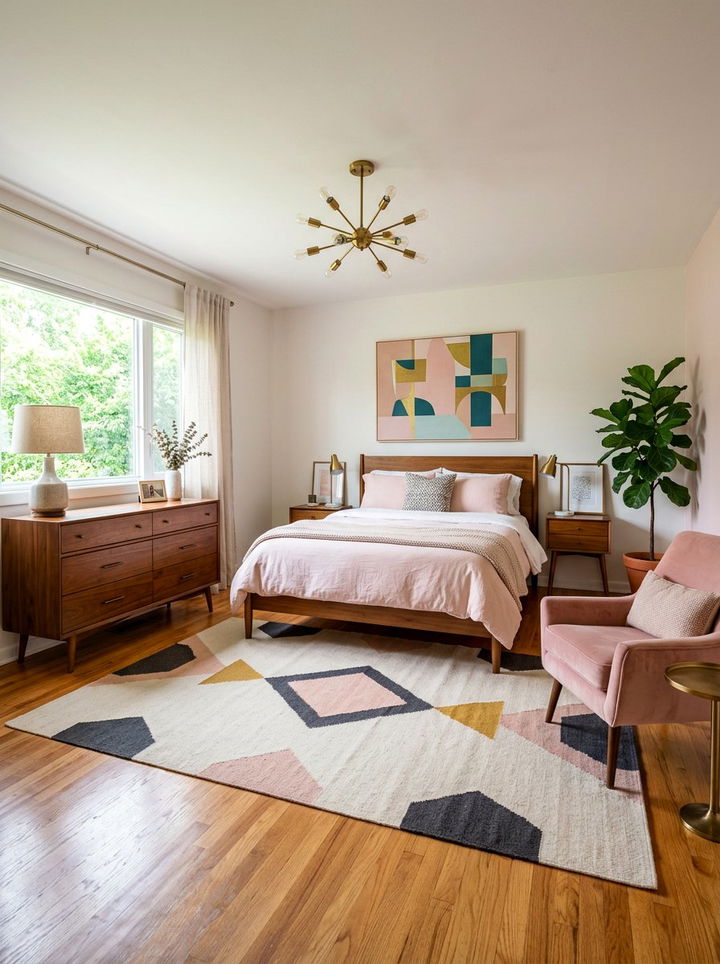 Mid Century Blush Bedroom - 30 blush bedroom ideas