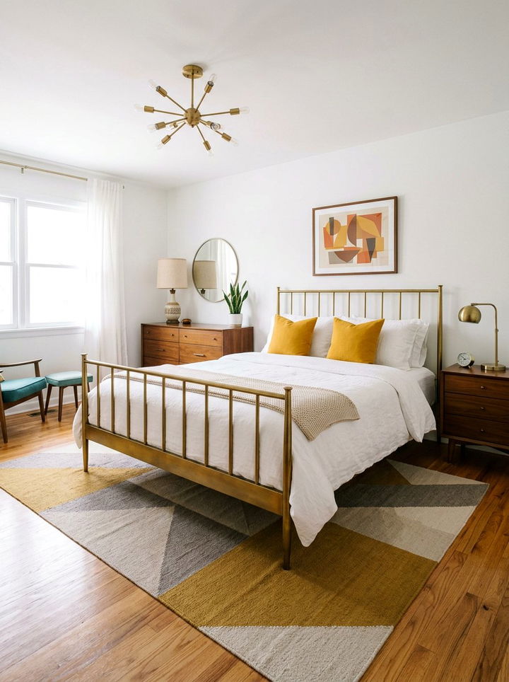 Mid Century Brass Bed - 30 bedroom brass beds