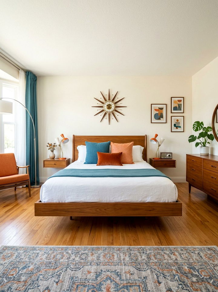 Mid Century Floating Bed - 30 bedroom floating bed ideas