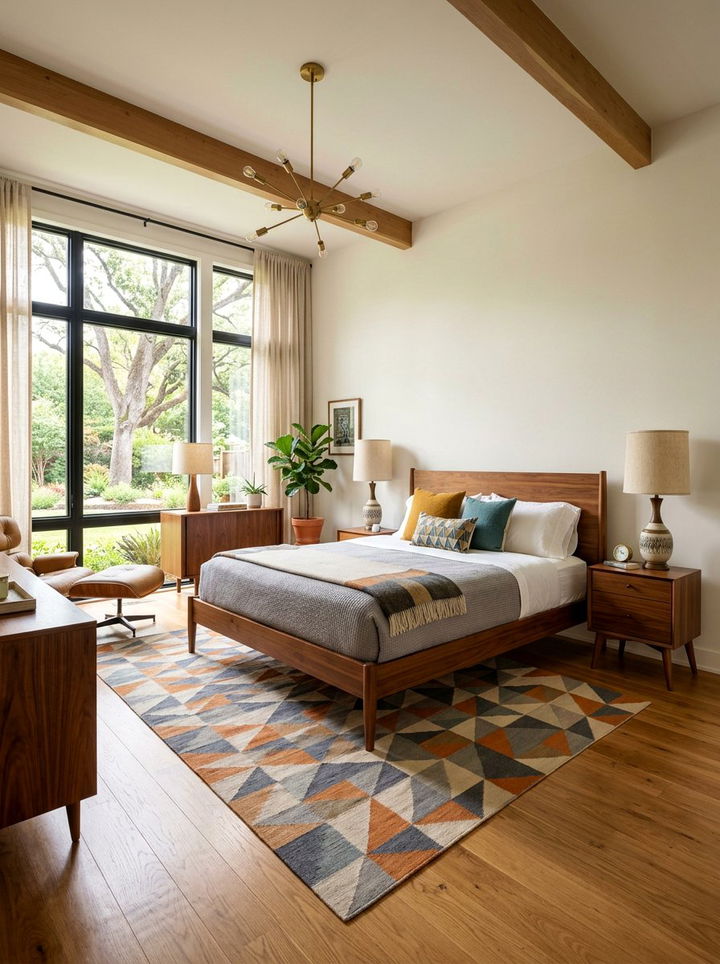 Mid Century Master Bedroom - 30 large bedroom ideas