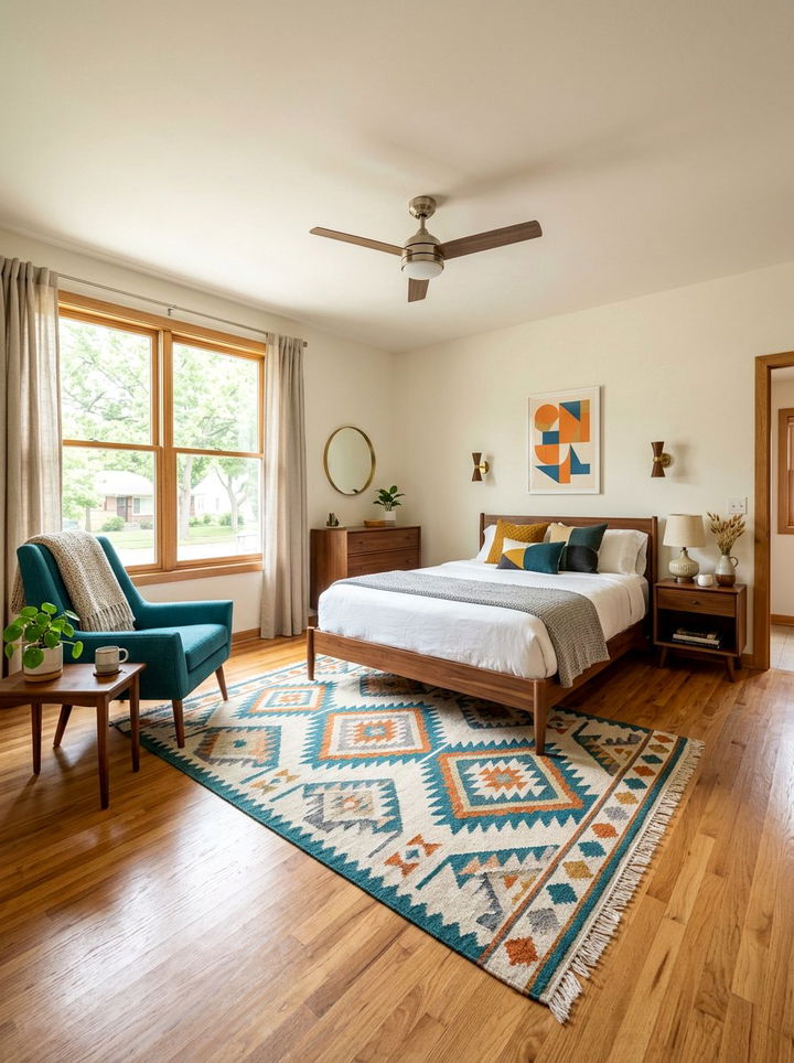 Mid Century Modern Bedroom - 30 bedroom on a budget ideas