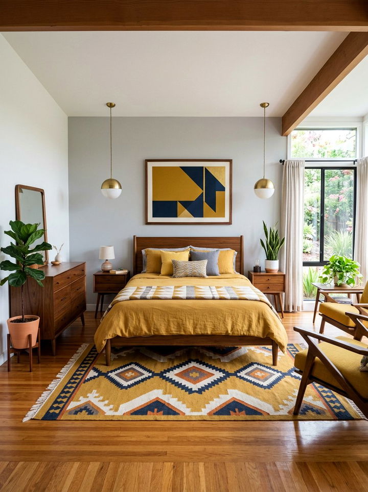 Mid Century Modern Bedroom - 30 before and after bedroom ideas