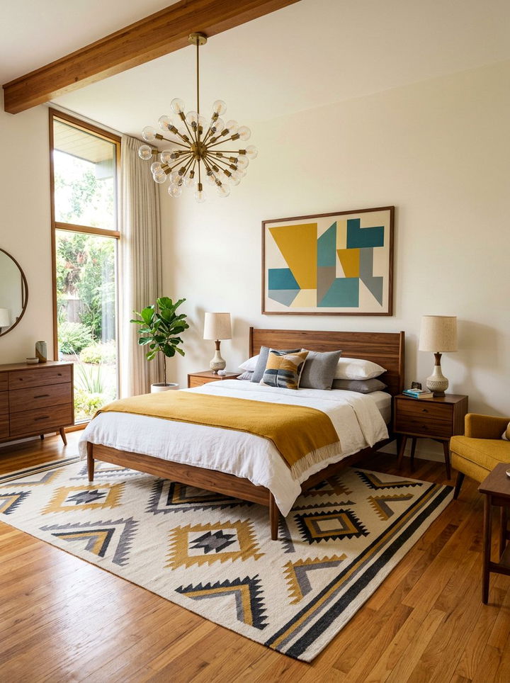 Mid Century Modern Bedroom - 30 cozy bedroom settings